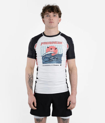 Progress "Unknown Great Wave" Rashguard Short sleeves