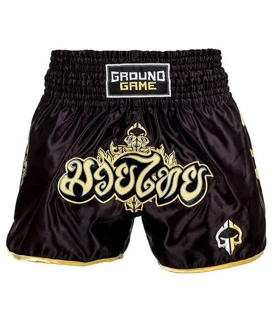 Ground Game "Gold" Muay Thai Fight Short