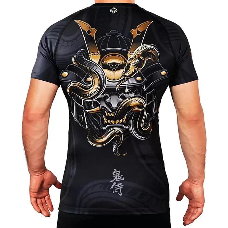 Ground Game "Oni Samurai" Rashguard - Short Sleeves