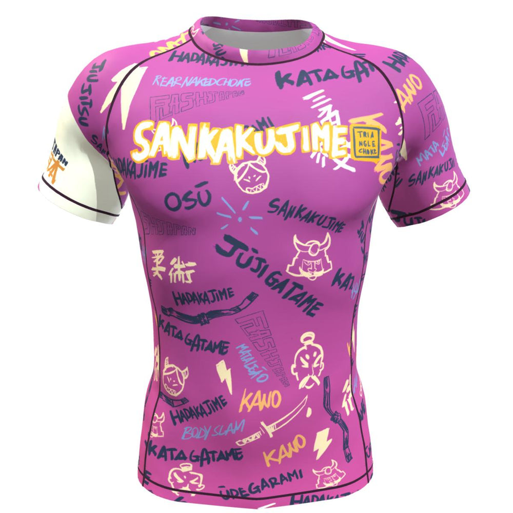 Kano Kimonos "Sankaku Jime" short sleeves Rashguard