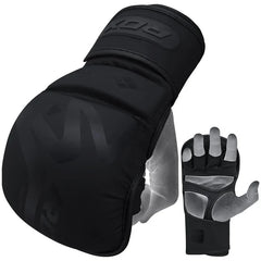 RDX T15 Noir Hybrid Mma Grappling Gloves With Best Knuckle Protection
