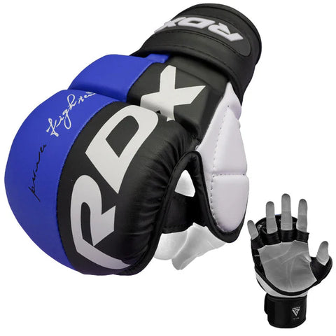 RDX T6U+ Grappling- MMA kesztyű Rex Blue