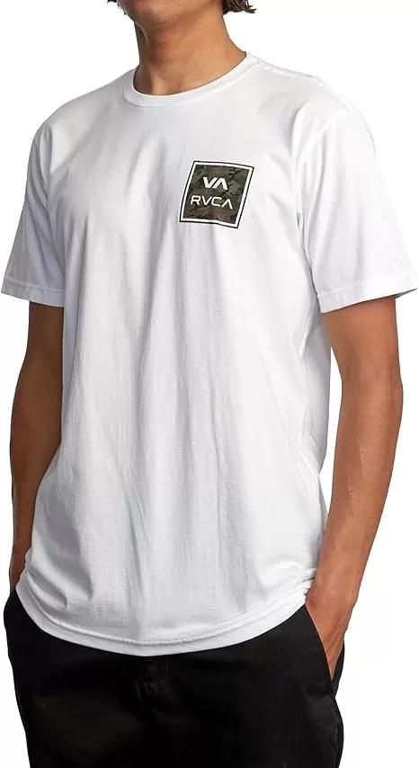 RVCA "All The Way" T-Shirt - White/Olive Camo