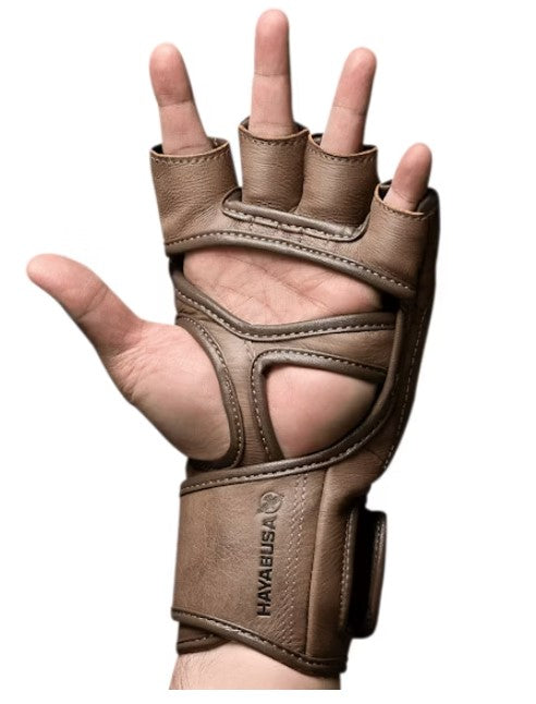 Hayabusa "T3 LX" MMA kesztyű valódi bőrből - Barna - 4 oz